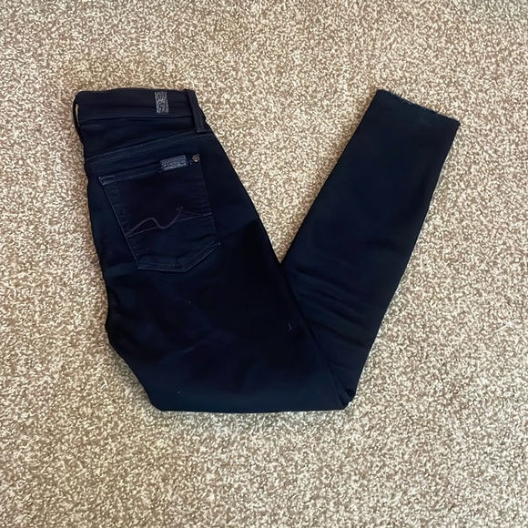 7 For All Mankind Denim - 7 For All Mankind Gwenevere Raw Hem Skinny Jeans